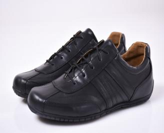 Мъжки  обувки естествена кожа черни EOBUVKIBG