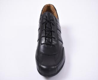 Мъжки  обувки естествена кожа черни EOBUVKIBG