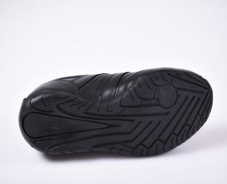 Мъжки  обувки естествена кожа черни EOBUVKIBG