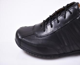 Мъжки  обувки естествена кожа черни EOBUVKIBG