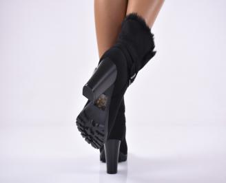 Дамски елеганти  боти  черни 3