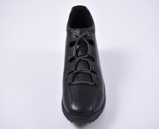 Мъжки боти естествена кожа черни