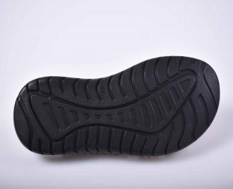 Мъжки чехли естествена кожа бежови