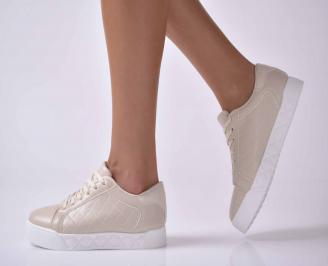 Дамски сникърси бежoви EOBUVKIBG