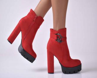 Дамски елеганти боти червен EOBUVKIBG