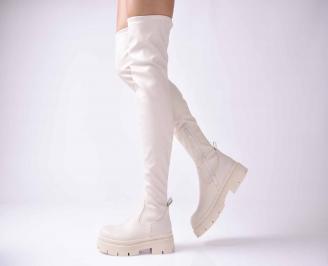 Дамски ежедневни ботуши бежови EOBUVKIBG