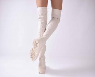 Дамски ежедневни ботуши бежови EOBUVKIBG 3