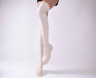 Дамски ежедневни ботуши бежови EOBUVKIBG