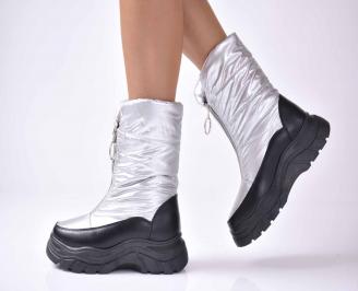 Дамски апрески сребристи  EOBUVKIBG