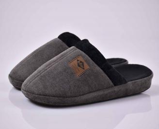 Мъжки домашни чехли  сиви EOBUVKIBG