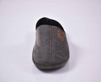 Мъжки домашни чехли  сиви EOBUVKIBG