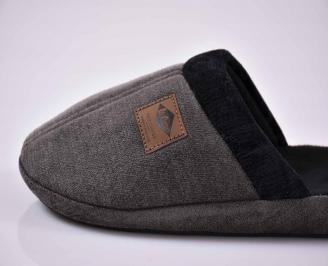 Мъжки домашни чехли  сиви EOBUVKIBG