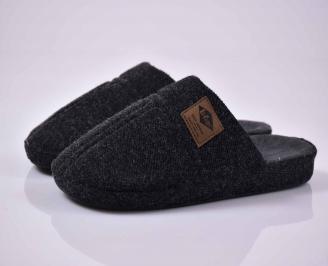 Мъжки домашни чехли  черни EOBUVKIBG