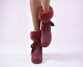 Дамски ежедневни боти бордо  EOBUVKIBG