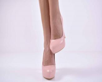 Дамски елегантни обувки пудра EOBUVKIBG