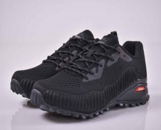 Мъжки маратонки текстил черни EOBUVKIBG