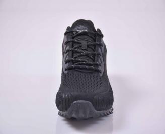 Мъжки маратонки текстил черни EOBUVKIBG