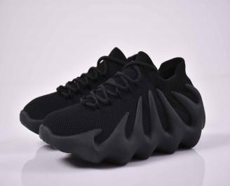 Mъжки маратонки текстил черни EOBUVKIBG