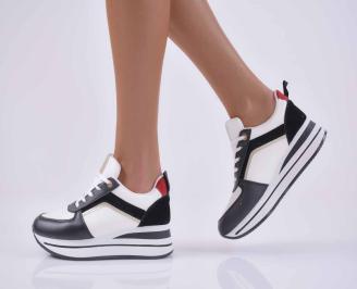 Дамски обувки на платформа бели  EOBUVKIBG