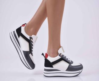 Дамски обувки на платформа бели  EOBUVKIBG