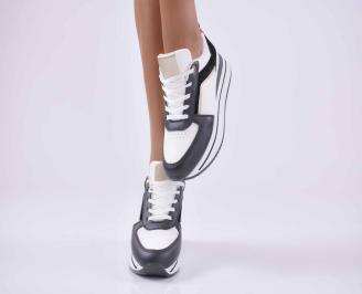 Дамски обувки на платформа бели  EOBUVKIBG