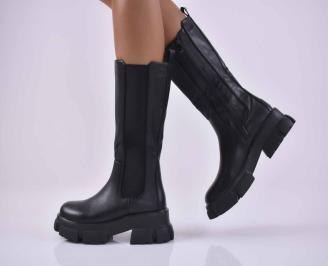 Дамски ежедневни ботуши черни  EOBUVKIBG