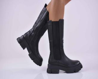 Дамски ежедневни ботуши черни  EOBUVKIBG