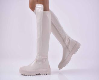 Дамски ежедневни ботуши  бежово  EOBUVKIBG