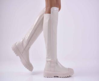 Дамски ежедневни ботуши  бежово  EOBUVKIBG