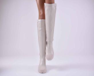 Дамски ежедневни ботуши  бежово  EOBUVKIBG