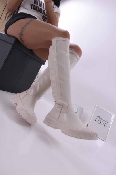 Дамски ежедневни ботуши  бежово  EOBUVKIBG