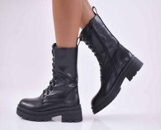 Дамски ежедневни боти черни  EOBUVKIBG