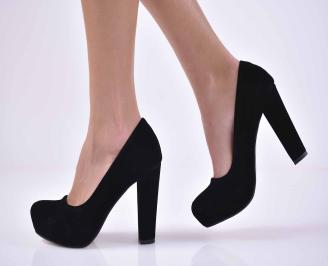 Дамски елегантни обувки черни EOBUVKIBG