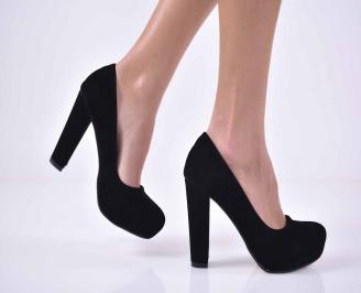 Дамски елегантни обувки черни EOBUVKIBG