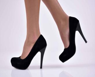 Дамски елегантни обувки  черни EOBUVKIBG