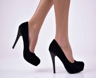 Дамски елегантни обувки  черни EOBUVKIBG