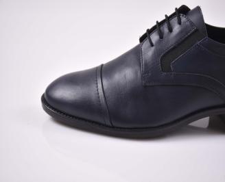 Мъжки официални обувки сини EOBUVKIBG