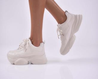 Дамски сникърси бежови EOBUVKIBG