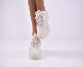 Дамски сникърси бежови EOBUVKIBG