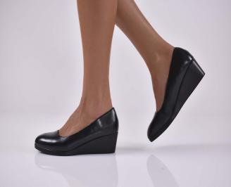 Дамски обувки на платформа черни EOBUVKIBG