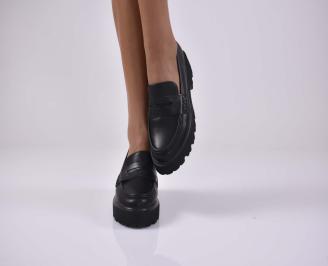 Дамски лоуфъри ортопедична стелка черни EOBUVKIBG