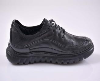 Мъжки спортни обувки естествена кожа черни EOBUVKIBG 3