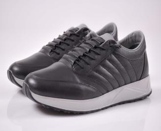 Мъжки спортни обувки естествена кожа с ортопедична стелка  EOBUVKIBG