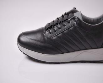 Мъжки спортни обувки естествена кожа с ортопедична стелка  EOBUVKIBG