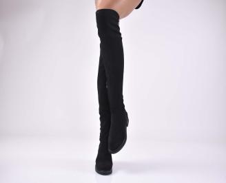 Дамски чизми черни EOBUVKIBG