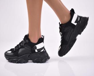 Дамски сникърси черни EOBUVKIBG