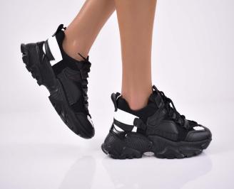 Дамски сникърси черни EOBUVKIBG