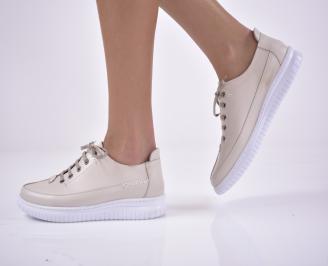 Дамски  обувки естествена кожа бежови EOBUVKIBG