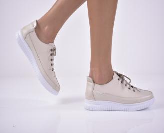 Дамски  обувки естествена кожа бежови EOBUVKIBG