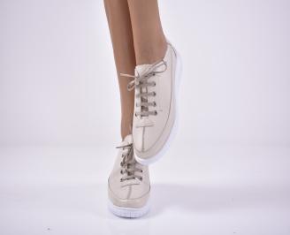 Дамски  обувки естествена кожа бежови EOBUVKIBG